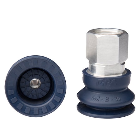 Fipa Bellows vacuum cup diam. 32 mm, NBR blue, fitting G3/8-female 22.030.173.1